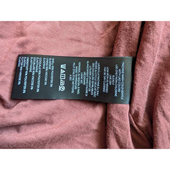 NWT By Anthropologie One-Shoulder Ruffled High-Low Midi Dress Sz XS Wine #8F504 - Picture 8 of 10